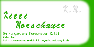 kitti morschauer business card